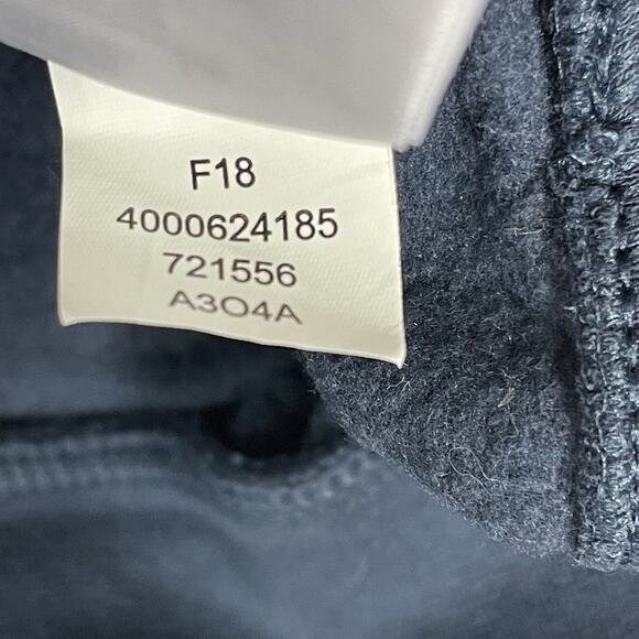 The North Face Sweater Mens M Blue 1/4 Snap Knit Mock Neck Long Sleeve Pullover - Picture 10 of 13
